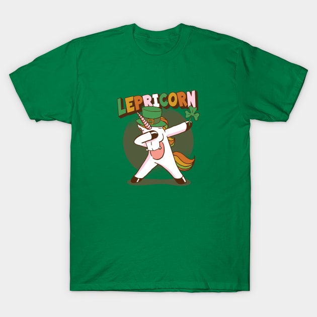 Dabbing Lepricorn | Unicorn Leprechaun T-Shirt by SLAG_Creative